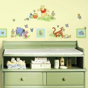 Winnie the Pooh Peel Stick Wall Decals Nursery Stickers Kids Room Decor Art Bear